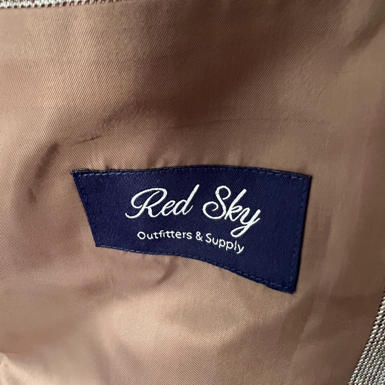 Red Sky Sport Jacket Mens 44l Brown Santa Fe 424 Western Cowboy Turquoise Flaws — image 8 of 8